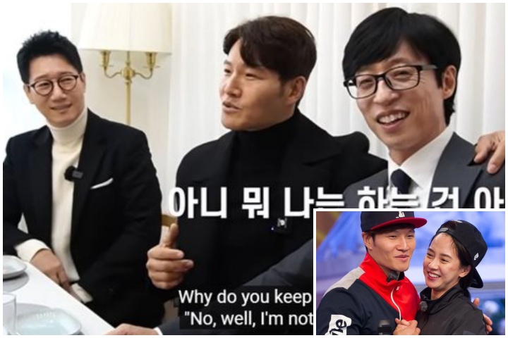 MC Yoo Jae Suk lấy hết can đảm hỏi về chuyện tình cảm của Kim Jong Kook và Song Ji Hyo khiến ai cũng tò mò