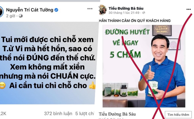 Nghệ sĩ Việt quảng cáo lố, thổi phồng sản phẩm tràn lan trên MXH
